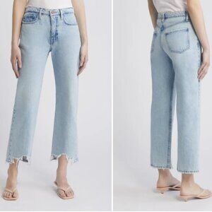 Frame Le Jane Crop Bite Hem  Fizz Indigo - 27